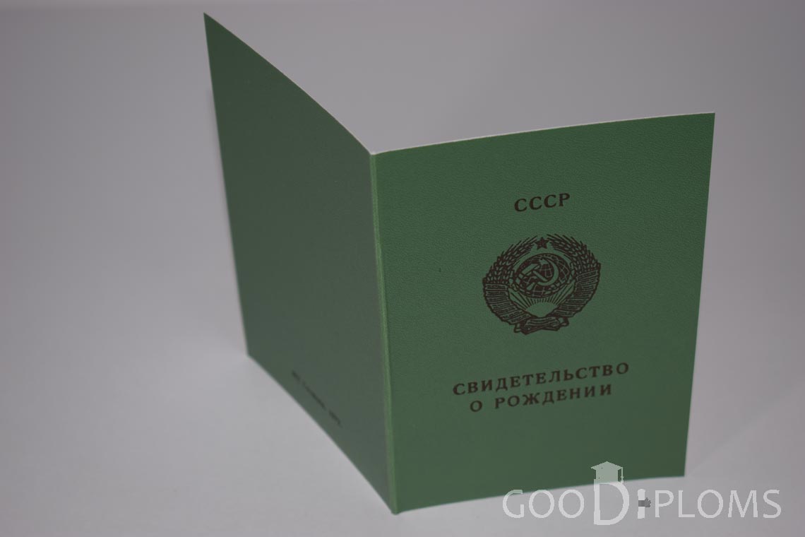 Свидетельство о Рождении - Обратная сторона - Кривой Рог