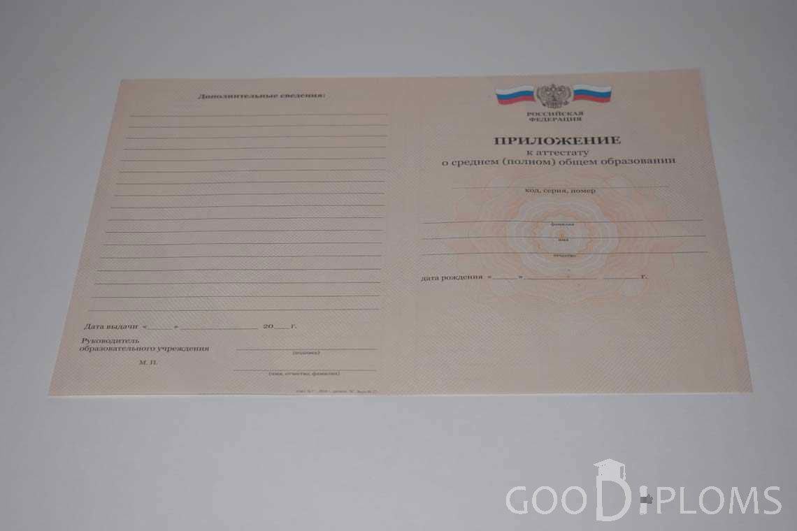 Приложение к Аттестату За 11 Класс период выдачи 2008-2009 -  Кривой Рог
