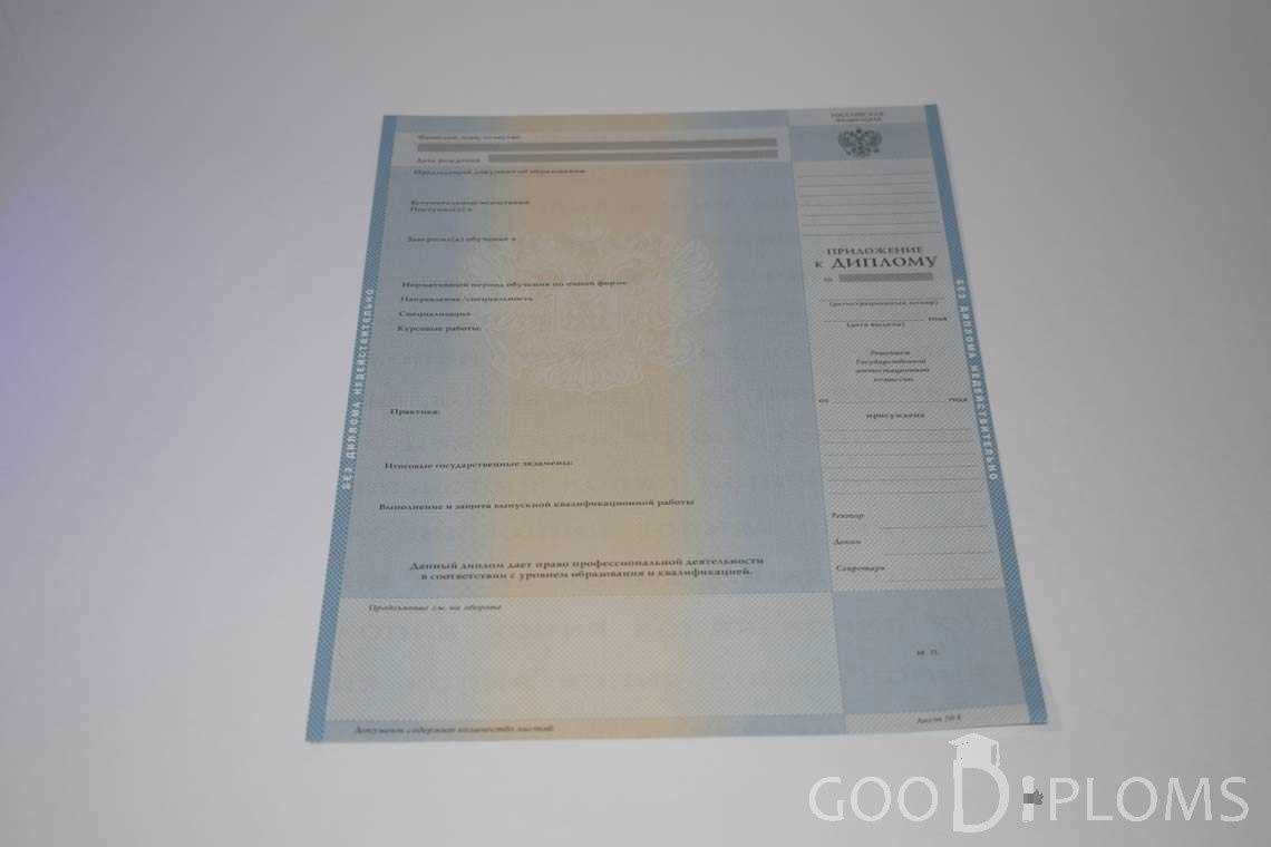 Приложение к Диплому Бакалавра в период c 2003 по 200 год - Кривой Рог