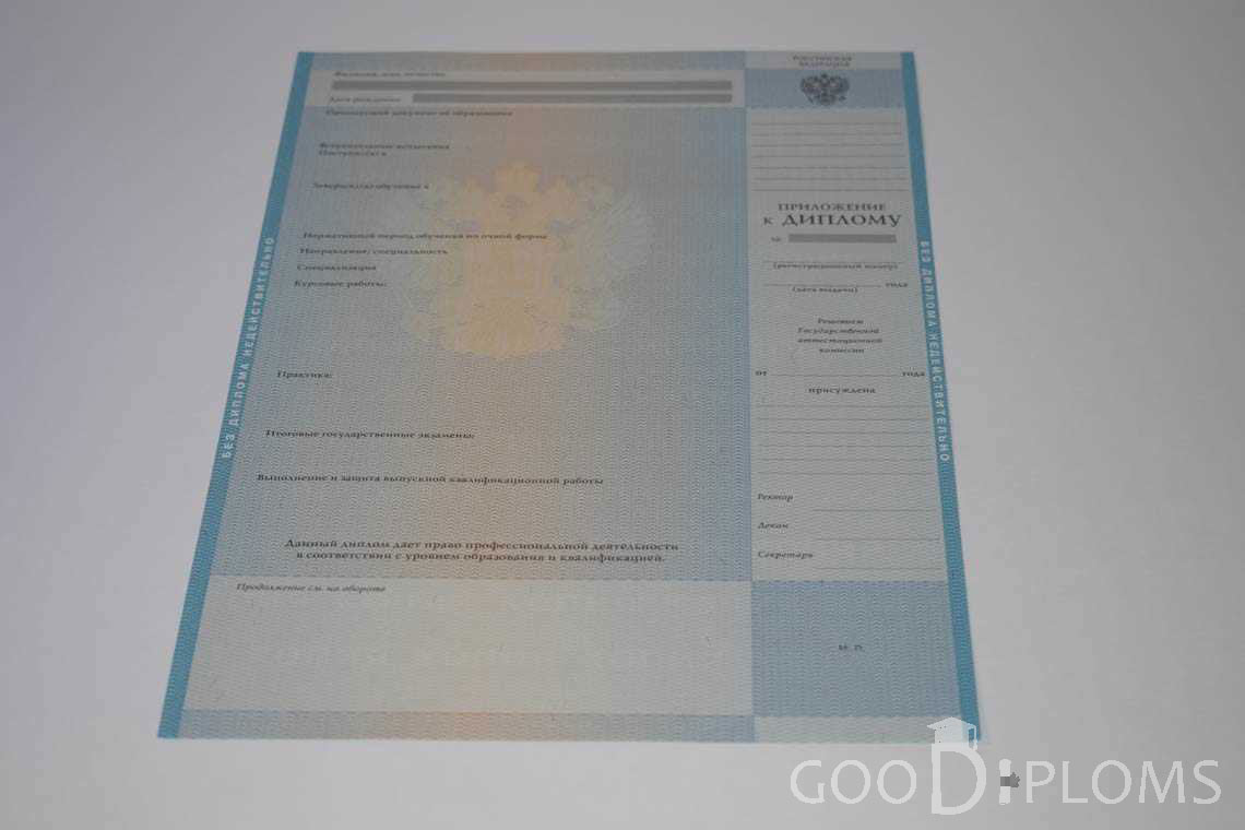 Приложение к Диплому Бакалаврав период c 2009 по 2010 год - Кривой Рог