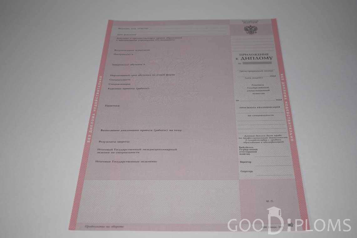 Приложение к Диплому Техникума период c 1997 по 2002 год - Кривой Рог