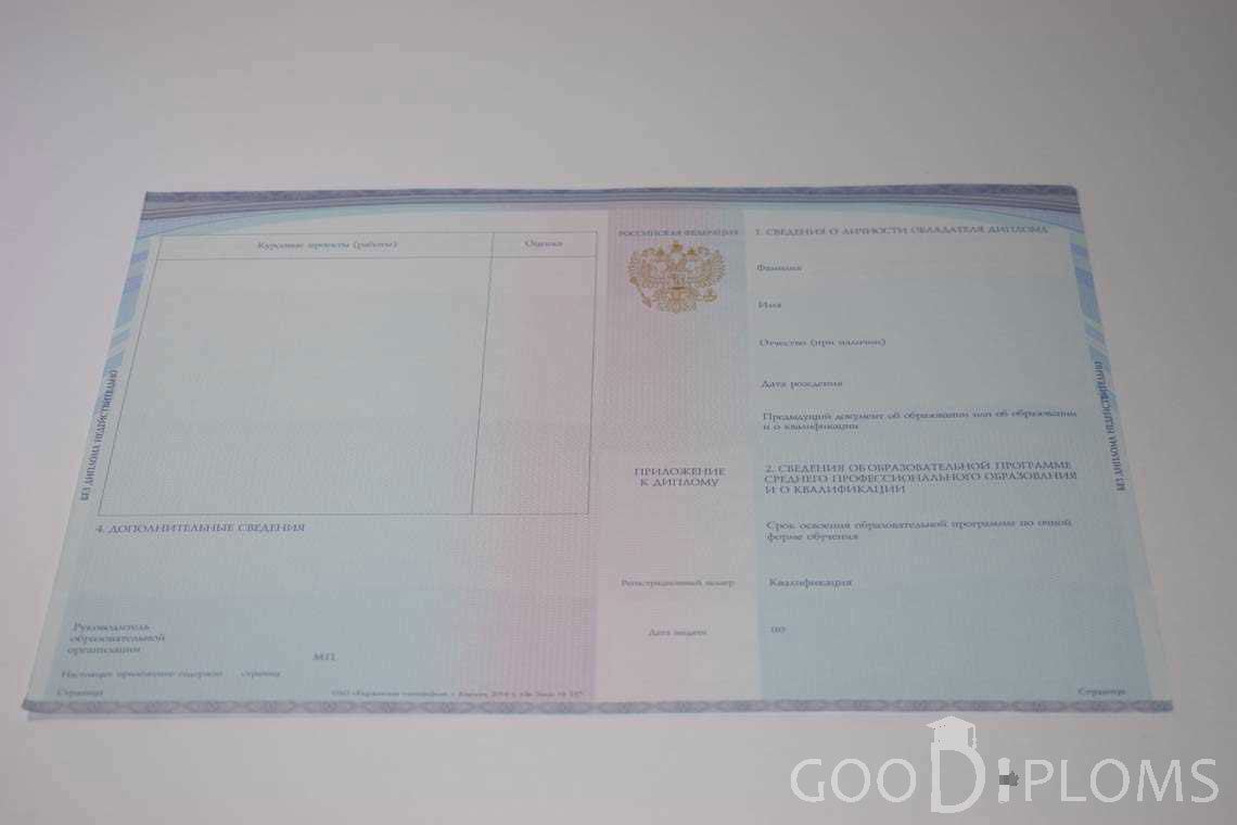 Приложение к Диплому Техникума с Отличием в период c 2014 по 2025 год - Кривой Рог