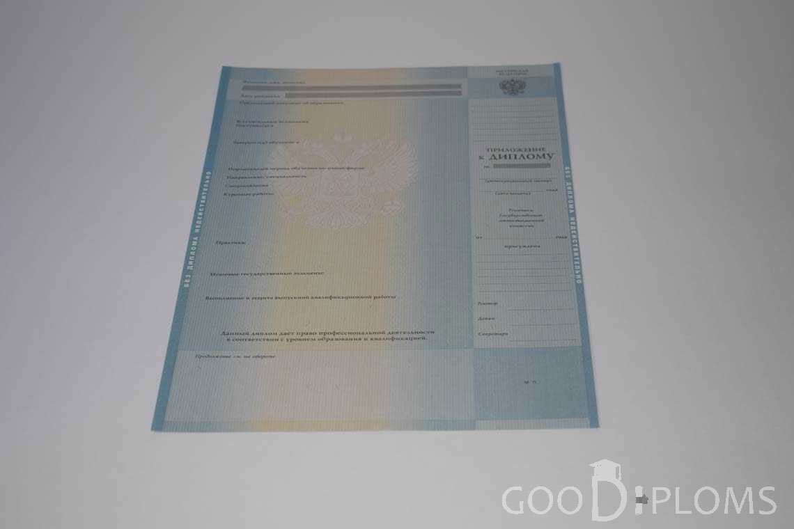 Приложение к Диплому о Высшем Образовании с Отличием - Кривой Рог
