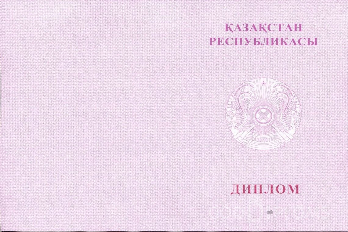 Казахский диплом магистра с отличием - Обратная сторона- Кривой Рог